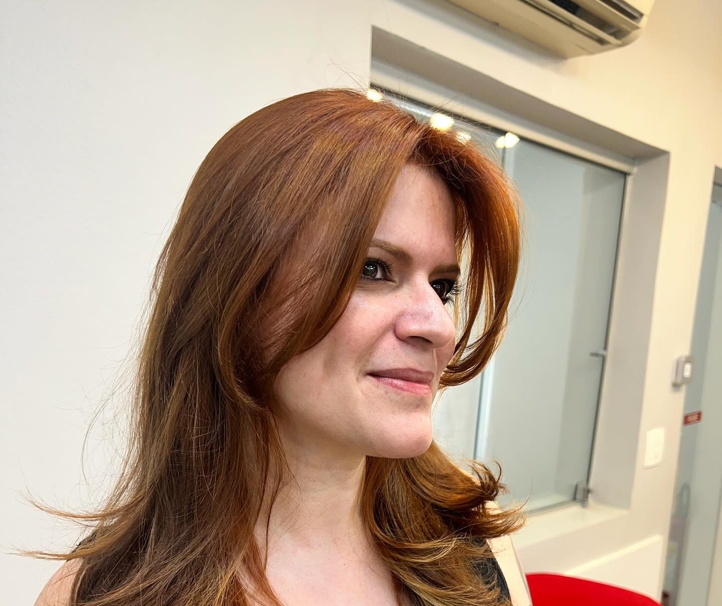 Coloração ruiva acobreada